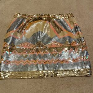 Brand New Sequin Mini Skirt in Size Small by English Rose